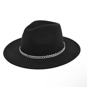 NEW - Chain Jazz Hat Fedora Summer Elegant